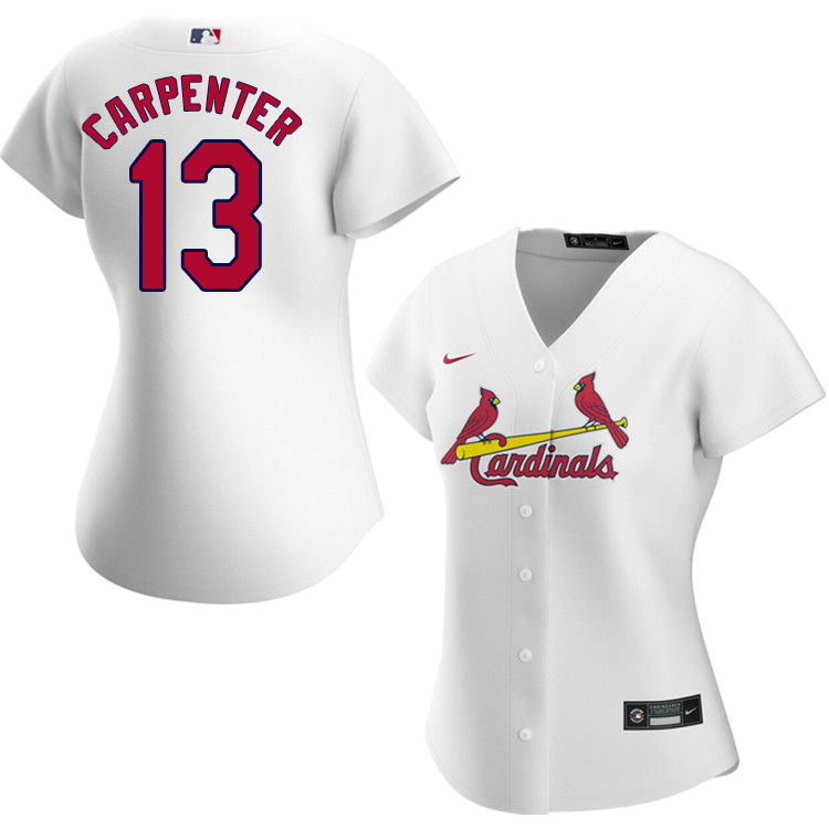 Nike Women #13 Matt Carpenter St.Louis Cardinals Baseball Jerseys Sale-White